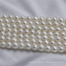 9-10mm a + off Round Cultivado Fresh Water Pearl Strand
